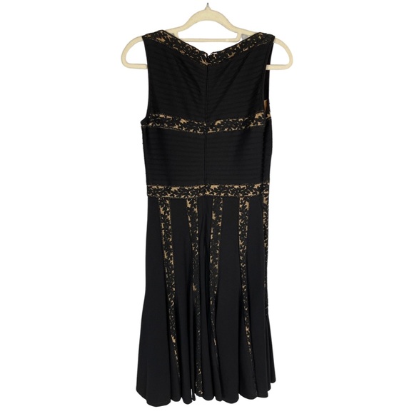 Tadashi Shoji jersey fit Flare midi dress - Picture 3 of 9